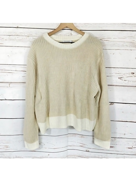 Stitches & Stripes Sweaters - Revolve Stitches & Stripes Nia Crop Waffle Knit Pullover Sweater XXL NWTS